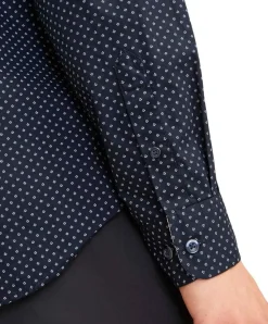Jack & Jones Hemd Eremy in Dunkelblau mit Punkten