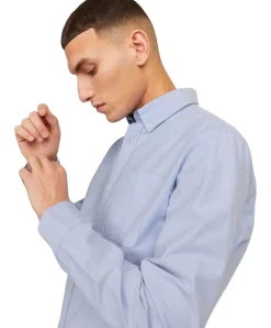 Jack & Jones Hemd Oxford mit Slim Fit in Hellblau