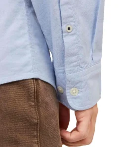 Jack & Jones Hemd Oxford mit Slim Fit in Hellblau