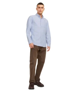 Jack & Jones Hemd Oxford mit Slim Fit in Hellblau