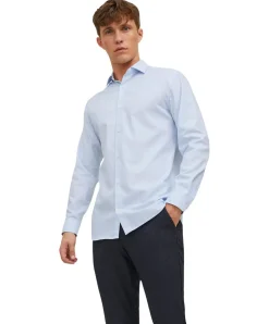 Jack & Jones Hemd Parker mit Slim Fit in Hellblau