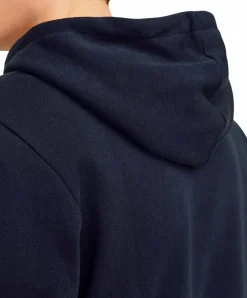 Jack & Jones Hoodie in Dunkelblau mit Logo Print