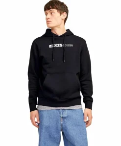 Jack & Jones Hoodie in Dunkelblau mit Front Logo