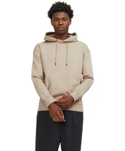 Jack & Jones Hoodie mit Bio-Baumwolle in Beige