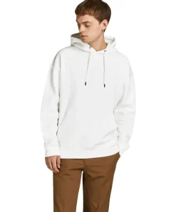 Jack & Jones Hoodie mit Bio-Baumwolle in Weiß