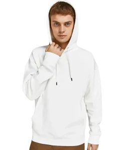 Jack & Jones Hoodie mit Bio-Baumwolle in Weiß