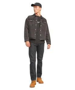 Jack & Jones Jeans Chris aus schwarzem Bio-Denim