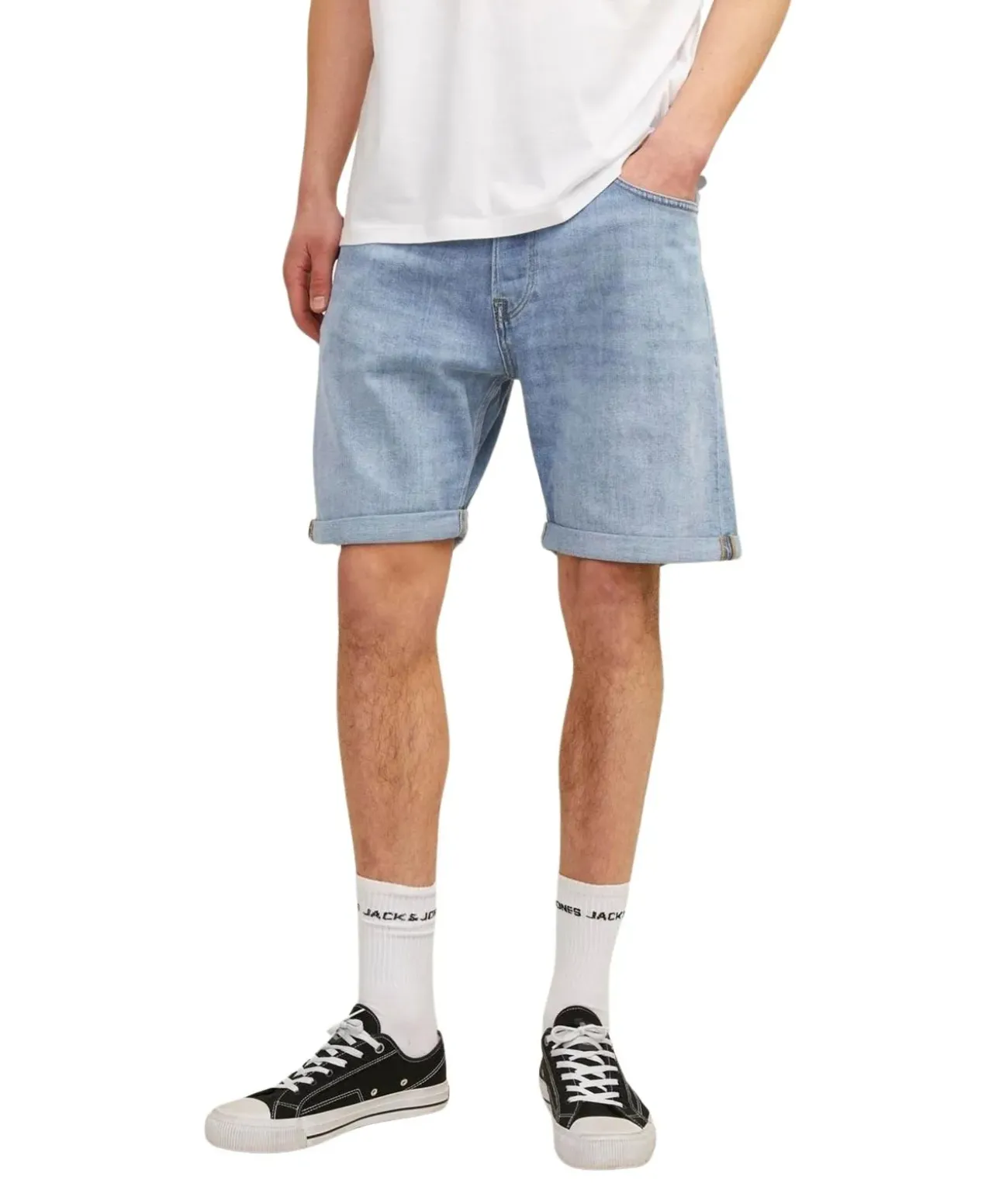 Jack & Jones Jeans Shorts Chris Wood in heller-Waschung