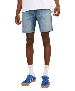 Jack & Jones Jeans Shorts Rick Blair in mittelblauer Waschung