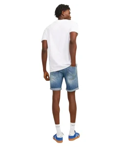 Jack & Jones Jeans Shorts Rick Blair in mittelblauer Waschung