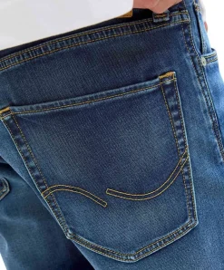 Jack & Jones Jeans Shorts Rick Icon in Mittelblau