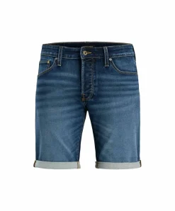 Jack & Jones Jeans Shorts Rick Icon in Mittelblau