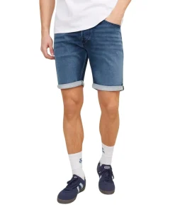 Jack & Jones Jeans Shorts Rick Icon in blauer Waschung