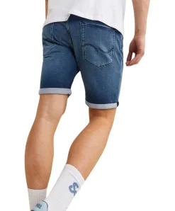 Jack & Jones Jeans Shorts Rick Icon in blauer Waschung