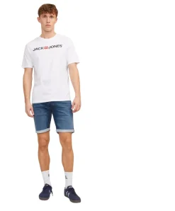 Jack & Jones Jeans Shorts Rick Icon in blauer Waschung