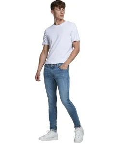 Jack & Jones Jeans Skinny Fit Tom in Blue Denim