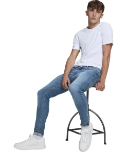 Jack & Jones Jeans Skinny Fit Tom in Blue Denim