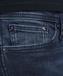 Jack & Jones Jeans Skinny Fit Liam in blau mit Crinkeln