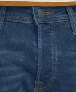 Jack & Jones Jeans Slim Fit Tim aus blauem Super-Stretch
