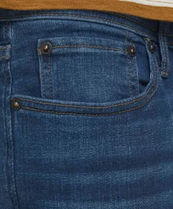 Jack & Jones Jeans Slim Fit Tim aus blauem Super-Stretch