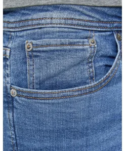 Jack & Jones Jeans Slim Fit Tim in Blue-Denim-Look