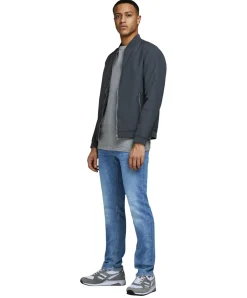 Jack & Jones Jeans Slim Fit Tim in Blue-Denim-Look