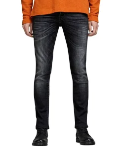 Jack & Jones Jeans Slim Fit Glenn in Black Vintage-Look