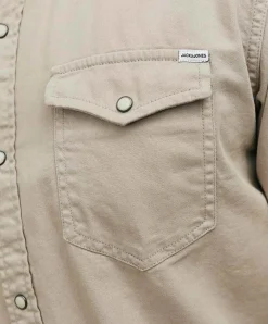 Jack & Jones Jeanshemd Heridan Shirt in Beige