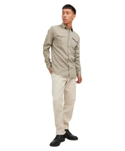 Jack & Jones Jeanshemd Heridan Shirt in Beige
