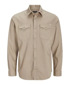 Jack & Jones Jeanshemd Heridan Shirt in Beige