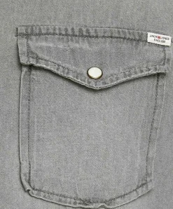 Jack & Jones Jeanshemd Heridan in grauer Used-Waschung