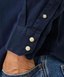 Jack & Jones Jeanshemd Heridan Shirt in Dunkelblau