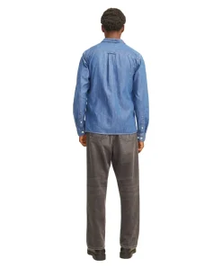 Jack & Jones Jeanshemd Travis aus Bio-Baumwolle in Blau