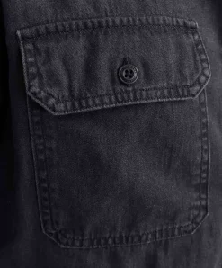 Jack & Jones Jeanshemd Travis in Schwarz mit Langarm