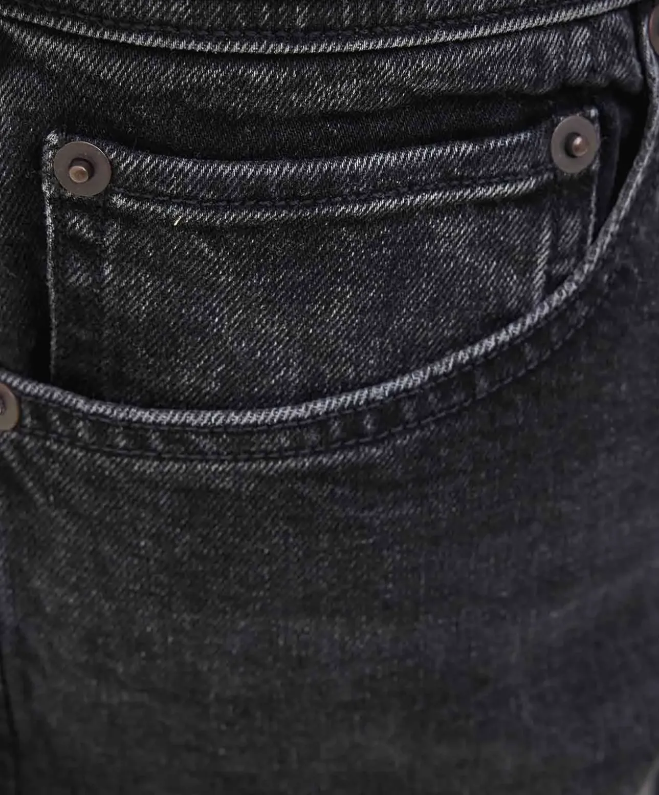 Jack & Jones Jeansshorts Rick in verwaschenem Schwarz