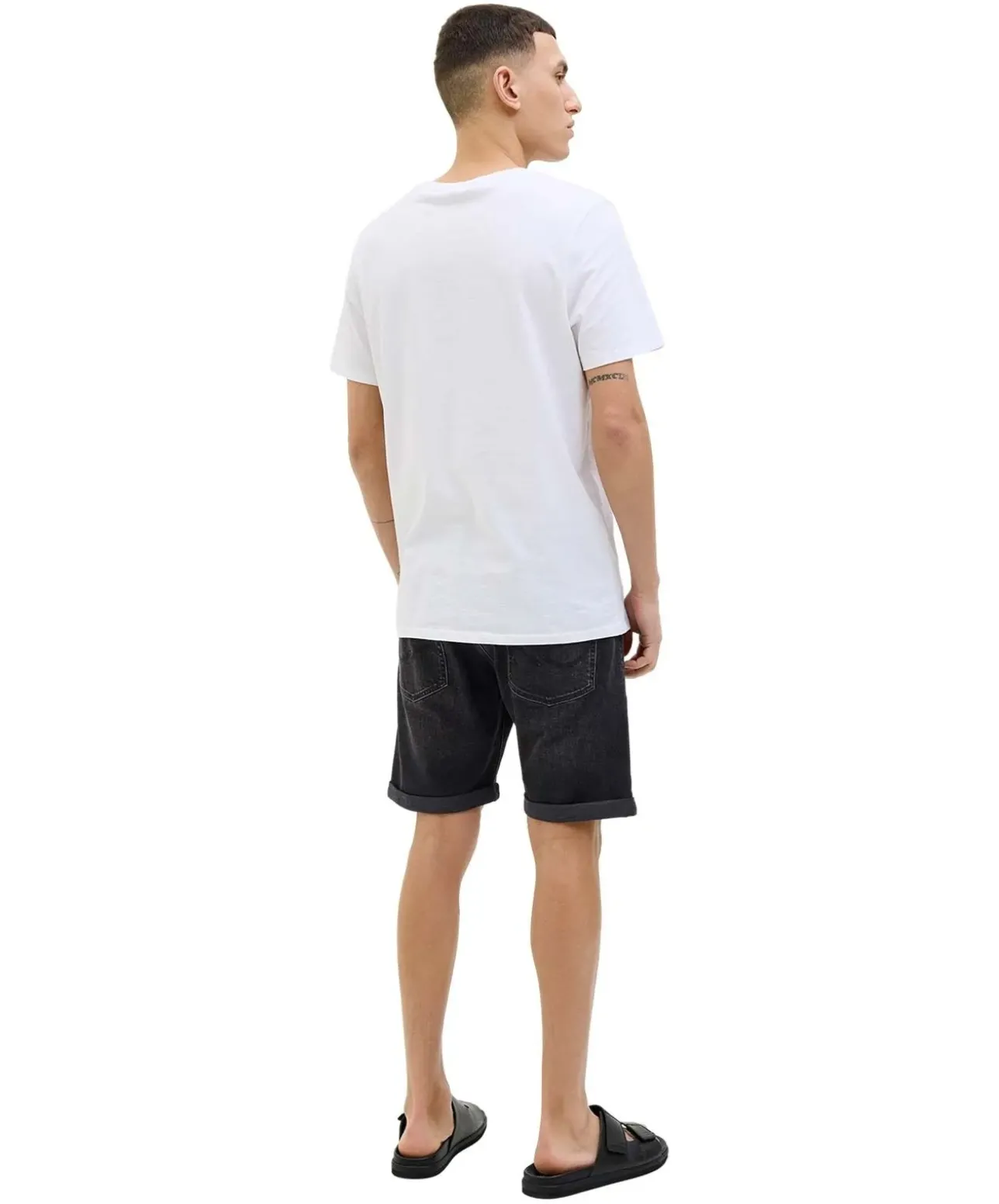 Jack & Jones Jeansshorts Rick in verwaschenem Schwarz