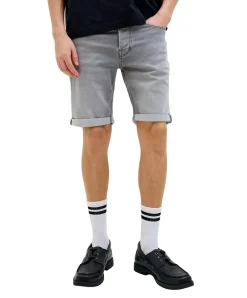 Jack & Jones Jeansshorts Rick Icon in grauer Used-Waschung
