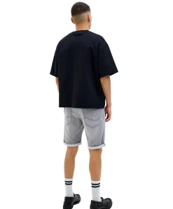 Jack & Jones Jeansshorts Rick Icon in grauer Used-Waschung