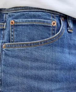 Jack & Jones Jeansshorts Rick in verwaschenem Mittelblau