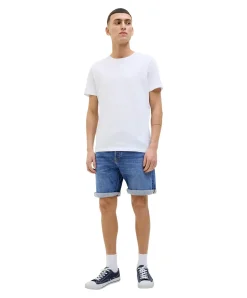 Jack & Jones Jeansshorts Rick in verwaschenem Mittelblau