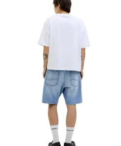 Jack & Jones Jeans-Shorts Tony in Stone-Waschung