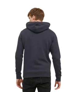 Jack & Jones Kapuzenpullover Star mit Kordeln in Blau