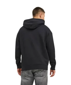 Jack & Jones Kapuzenpullover Star mit Kordeln in Schwarz