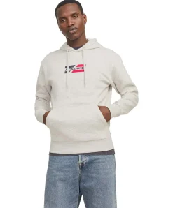 Jack & Jones Kapuzensweatshirt Corp Graphic in Grau