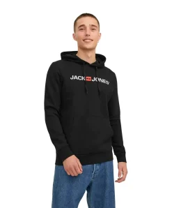 Jack & Jones Kapuzensweatshirt mit Logo in Black