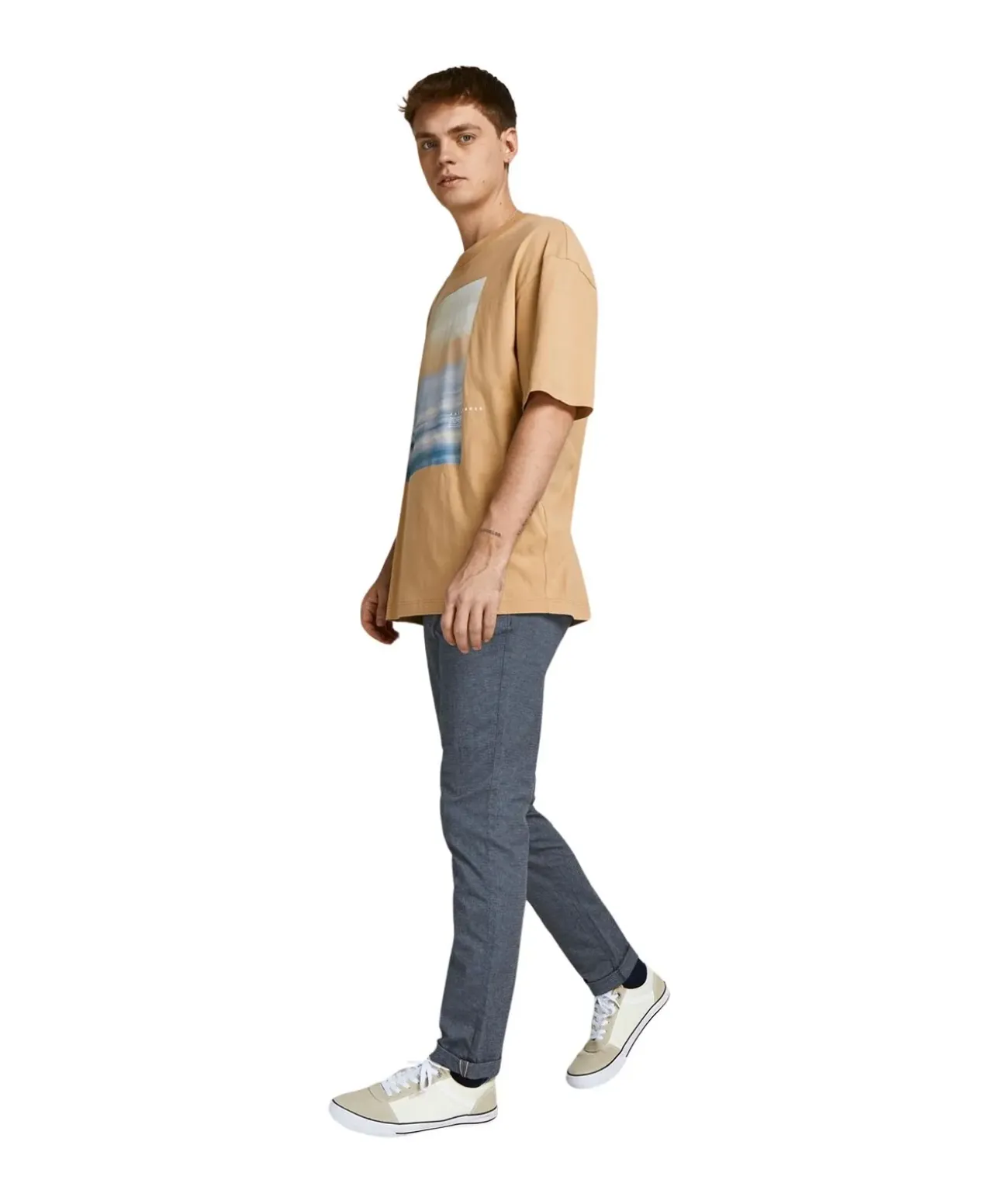 Jack & Jones Marco Fury Chinohose in blauer Optik