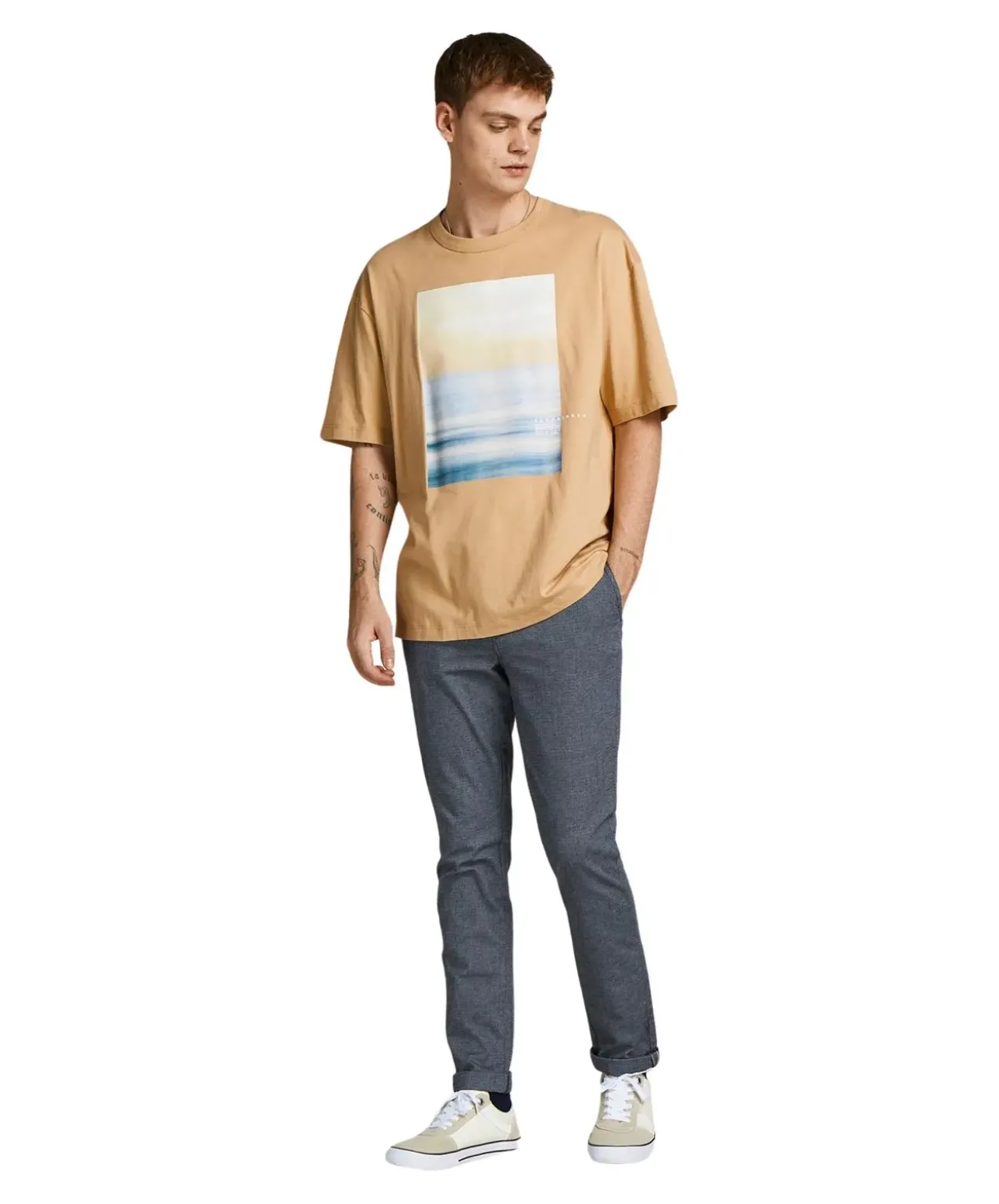 Jack & Jones Marco Fury Chinohose in blauer Optik