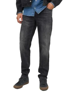 Jack & Jones Mike Jeans Loose Fit in dunkler Used-Optik