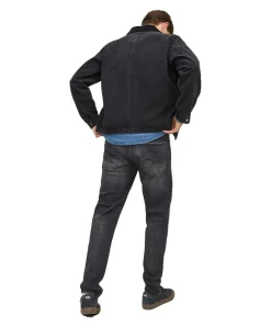 Jack & Jones Mike Jeans Loose Fit in dunkler Used-Optik