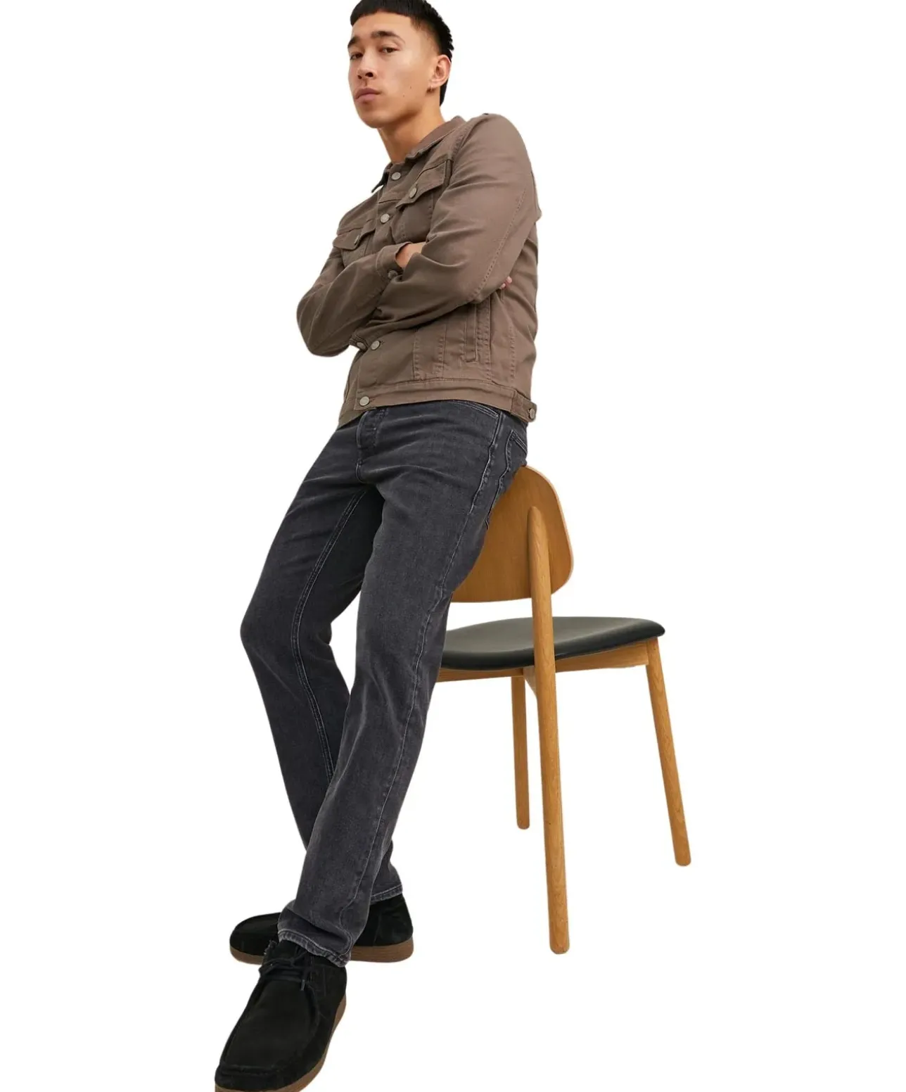 Jack & Jones Mike Jeans Loose Fit in verwaschenem Schwarz